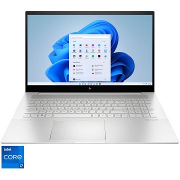 Laptop HP ENVY 17-cr0036nn cu procesor Intel® Core™ i7-1260P pana la 4.70 GHz, 17.3 FHD IPS, 16GB DDR4, 512GB PCIe SSD,Intel Iris Xe, Windows 11 Home, Natural Silver