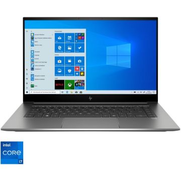 Laptop HP ZBook Studio G8 cu procesor Intel® Core™ i7-11800H pana la 4.60 GHz, 15.6, Full HD, IPS, 16GB, 512GB SSD, NVIDIA® GeForce RTX™ 3060 6GB, Windows 11 Pro, Turbo silver