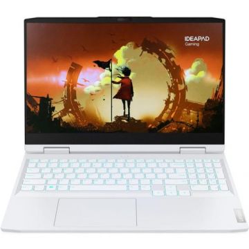 Laptop Gaming Lenovo IdeaPad 3 15ARH7 (Procesor AMD Ryzen 7 6800H (16M Cache, up to 4.7 GHz) 15.6inch FHD 120Hz, 16GB, 512GB SSD, nVidia GeForce RTX 3050 Ti @4GB, Alb)