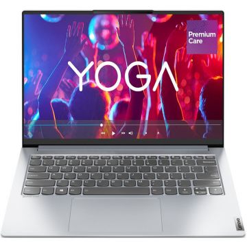 Ultrabook Lenovo 14'' Yoga Slim 7 Pro 14ACH5 O, 2.8K OLED 90Hz, Procesor AMD Ryzen™ 7 5800H (16M Cache, up to 4.4 GHz), 16GB DDR4, 1TB SSD, Radeon, Win 11 Home, Light Silver, 3Yr Onsite Premium Care