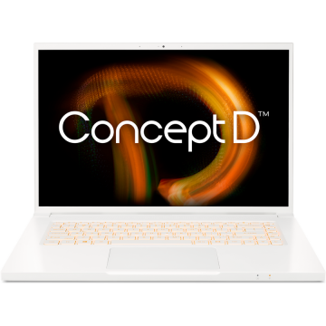 Laptop Acer 16'' ConceptD 3 CN316-73G, WUXGA IPS, Procesor Intel® Core™ i7-11800H (24M Cache, up to 4.60 GHz), 16GB DDR4, 1TB SSD, GeForce RTX 3050 Ti 4GB, Win 11 Home, White