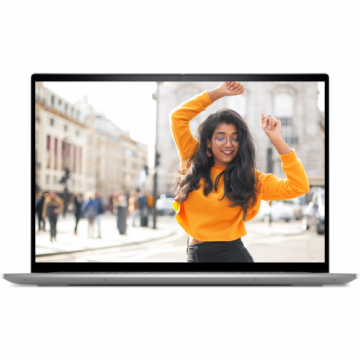 Laptop Dell Inspiron 16 5620 Plus (Procesor Intel® Core™ i7-1255U (12M Cache, up to 4.70 GHz) 16inch FHD+, 16GB, 1TB SSD, Intel Iris Xe Graphics, Win11 Pro, Argintiu)