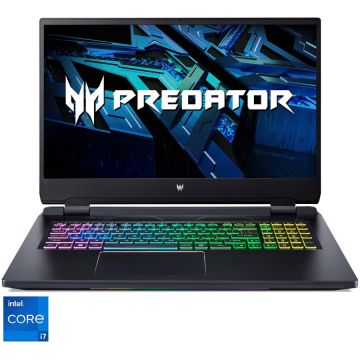 Laptop Gaming Acer Predator Helios 300 PH317-56 cu procesor Intel® Core™ i7-12700H pana la 4.70 GHz, 17.3, Full HD, IPS, 144Hz, 16GB, 512GB SSD, NVIDIA® GeForce RTX™ 3060 6GB, No OS, Black
