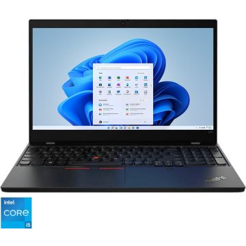Laptop Lenovo ThinkPad L15 Gen 2, 15.6 FHD, procesor Intel Core i5-1135G7, 16GB RAM, 512GB SSD, Intel Iris Xe Graphics, Windows 11 Pro, Black
