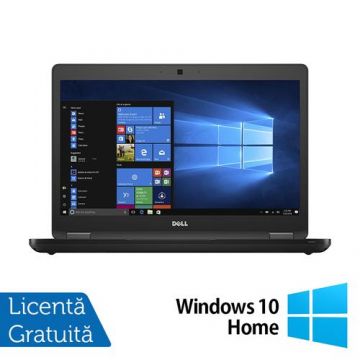 Laptop Refurbished DELL Latitude 5480, Intel Core i5-7440HQ 2.80GHz, 8GB DDR4, 240GB SSD, 14 Inch HD, Fara Webcam + Windows 10 Home