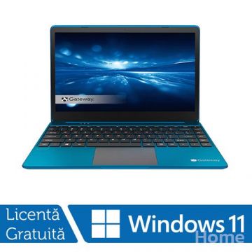 Laptop Refurbished Gateway GWTN1517, AMD Ryzen 7 3700U 2.30 - 4.00GHz, 8GB DDR4, 512GB SSD, 15.6inch Full HD IPS LCD, Blue, Windows 11 Home