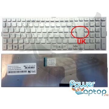 Tastatura Acer Ethos 8943 layout UK fara rama enter mare