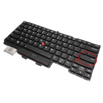 Tastatura Lenovo LIM16F53USJG62 iluminata layout US fara rama enter mic