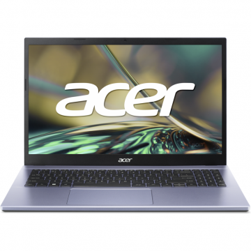 Laptop Acer 15.6'' Aspire 3 A315-59, FHD IPS, Procesor Intel® Core™ i3-1215U, 8GB DDR4, 256GB SSD, GMA UHD, No OS, Moonstone Purple