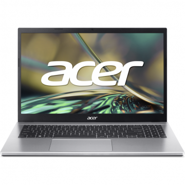 Laptop Acer 15.6'' Aspire 3 A315-59, FHD IPS, Procesor Intel® Core™ i7-1255U, 8GB DDR4, 512GB SSD, Intel Iris Xe, No OS, Pure Silver