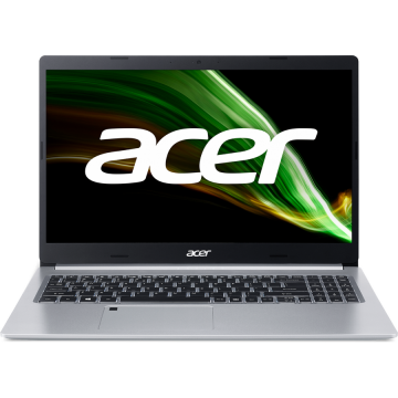 Laptop Acer 15.6'' Aspire 5 A515-45, FHD IPS, Procesor AMD Ryzen™ 5 5500U, 16GB DDR4, 512GB SSD, Radeon, No OS, Silver