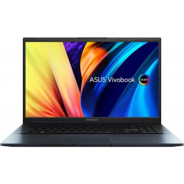 Laptop ASUS 15.6'' Vivobook Pro 15 OLED M6500QC, FHD, Procesor AMD Ryzen™ 7 5800H, 16GB DDR4, 512GB SSD, GeForce RTX 3050 4GB, No OS, Quiet Blue