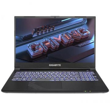 Laptop GIGABYTE Gaming 15.6'' G5, FHD 144Hz, Procesor Intel® Core™ i5-12500H, 16GB DDR4, 512GB SSD, GeForce RTX 3050, Free DOS, Black