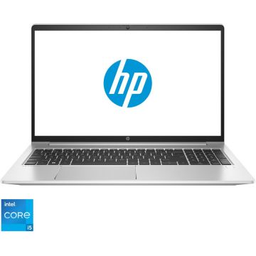 Laptop HP ProBook 450 G9 cu procesor Intel® Core™ i5-1235U pana la 4.40 GHz, 15.6'', Full HD, IPS, 8GB DDR4, 512GB SSD, Intel® Iris® Xe Graphics, Free DOS, Silver