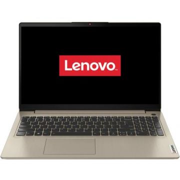 Laptop Lenovo IdeaPad 3 15ITL6 Intel Core i3-1115G4, 6 MB cache, 15.6inch FHD, 8 GB RAM, SSD 512 GB NVME, Intel UHD Graphics, Crem