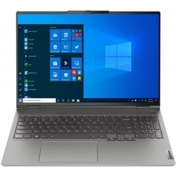 Laptop Lenovo ThinkBook 16p G2 ACH (Procesor AMD Ryzen™ 7 5800H (16M Cache, up to 4.4 GHz), 16inch WQXGA IPS, 16GB, 1TB SSD, nVidia GeForce RTX 3060 @6GB, Win 11 Pro, Gri)