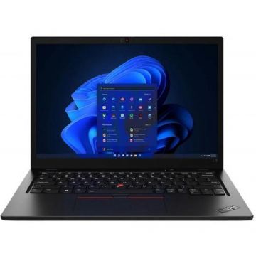 Laptop Lenovo ThinkPad L13 Gen3 (Procesor Intel® Core™ i5-1235U (12M Cache, up to 4.40 GHz, with IPU) 13.3inch WUXGA, 8GB, 512GB SSD, Intel® Iris Xe Graphics, Win 11 DG Win 10 Pro, Negru)