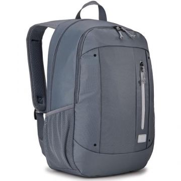 Rucsac Case Logic Jaunt,pentru notebook de max. 15.6inch, 2 compartimente, buzunar frontal, buzunar lateral x 2, waterproof, volum 23 litri, poliester reciclat, gri