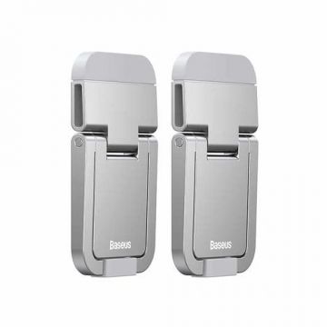 Set Cleme Pliabile Suport Laptop, Baseus LUZC000012, Fixare Adeziva, Silver Set Cleme Pliabile Suport Laptop, Baseus LUZC000012, Fixare Adeziva, Silver