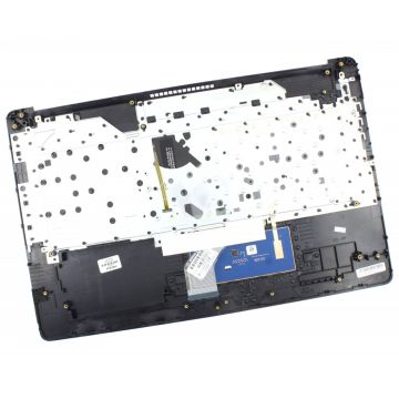Tastatura HP V162602NS1 Neagra cu Palmrest Argintiu si TouchPad iluminata backlit
