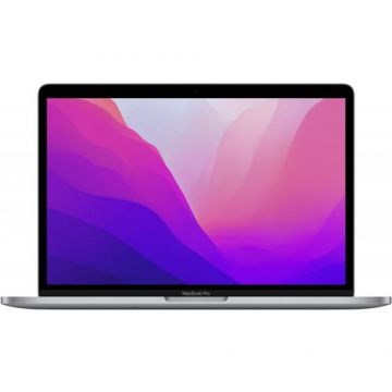 Laptop Apple MacBook Pro (Procesor Apple M2 (8-core CPU), 13.3inch WQXGA, Retina with Touch Bar, 8GB, 256GB SSD, Integrated M2 10-core Graphics, Mac OS Monterey, Layout INT, Gri)
