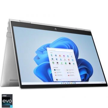 Laptop 2in1 HP ENVY x360 13-bf0017nn, Procesor Intel® Core™ i7-1250U pana la 4.70 GHz, 13.3inch WUXGA IPS Touch, 16GB, 512GB SSD, Intel® Iris® Xe Graphics, Windows 11 Home, Argintiu