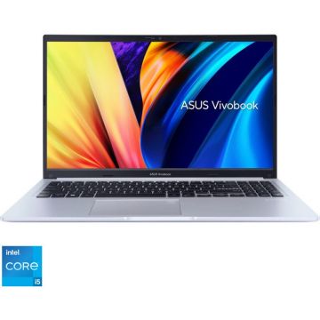 Laptop ASUS 15.6'' Vivobook 15 X1502ZA, FHD, Procesor Intel® Core™ i5-1240P (12M Cache, up to 4.40 GHz), 16GB DDR4, 512GB SSD, Intel Iris Xe, No OS, Icelight Silver