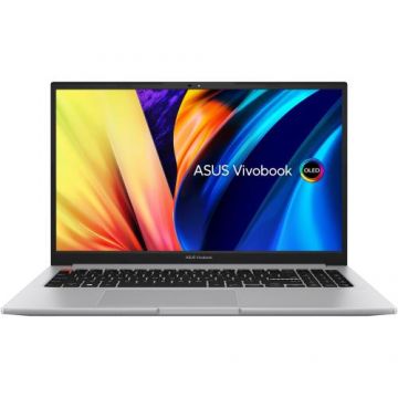 Laptop Asus Vivobook S 15 OLED K3502ZA (Procesor Intel® Core™ i7-12700H (24M Cache, up to 4.70 GHz) 15.6inch 2.8K 120Hz, 16GB, 1TB SSD, Intel Iris Xe Graphics, Win 11 Pro, Gri)