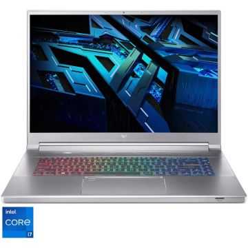 Laptop Gaming Acer Predator Triton 300 SE PT316-51s cu procesor Intel® Core™ i7-12700H pana la 4.70GHz, 16, WQXGA, 16GB DDR5, 1TB SSD, GeForce RTX 3060 6GB GDDR6, No OS, Sparkly Silver