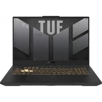 Laptop Gaming Asus TUF F17 FX707ZM (Procesor Intel® Core™ i7-12700H (24M Cache, up to 4.70 GHz), 17.3inch FHD 360Hz, 8GB, 1TB SSD, nVidia GeForce RTX 3060 @6GB, Negru/Gri)
