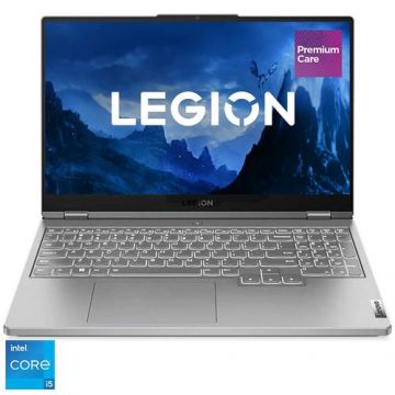 Laptop Gaming Lenovo Legion 5 15IAH7 cu procesor Intel® Core™ i5-12500H pana la 4.50 GHz, 15.6inch, Full HD, IPS, 144Hz, 16GB, 512GB SSD, NVIDIA GeForce RTX 3050 Ti 4GB, No OS, Cloud Grey, 3y on-site, Premium Care