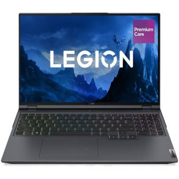 Laptop Gaming Lenovo Legion 5 Pro 16ARH7H, Procesor AMD Ryzen 7 6800H, 16inch WQXGA, 32GB, 512GB SSD, NVIDIA GeForce RTX 3060 6GB, No OS, Gri