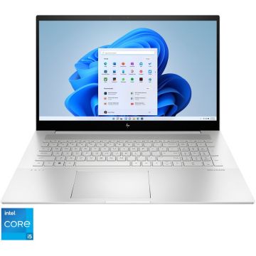 Laptop HP 17-cr0040nn cu procesor Intel® Core™ i5-1240P pana la 4.40 GHz, 17.3 FHD IPS, 16GB DDR4, 1TB PCIe SSD, Intel Iris Xe, Windows 11 Home, Natural Silver