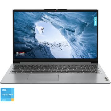 Laptop Lenovo 15.6'' IdeaPad 1 15IAU7, FHD, Procesor Intel® Pentium® Gold 8505 (8M Cache, up to 4.40 GHz), 8GB DDR4, 256GB SSD, GMA UHD, No OS, Cloud Grey