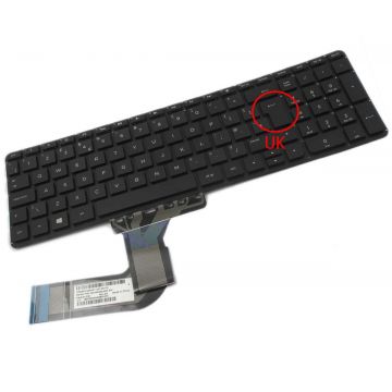 Tastatura HP Pavilion 17 f100 layout UK fara rama enter mare
