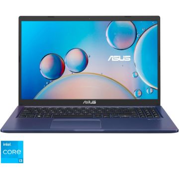 Laptop ASUS A516EA cu procesor Intel® Core™ i3-1115G4 pana la 4.10 GHz, 15.6, Full HD, IPS, 8GB, 256GB SSD, Intel® UHD Graphics, No OS, Peacock Blue