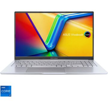 Laptop ASUS VivoBook 15 A1505ZA cu procesor Intel®Core™ i7-1255U pana la 4.70 GHz, 15.6, Full HD, OLED, 8GB, 512GB SSD, Intel® UHD Graphics, No OS, Transparent Silver