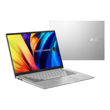 Laptop ASUS Vivobook Pro, N7401ZE-M9080X, 14.5-inch, 2.8K (2880 x 1800) OLED 16:10 aspect ratio, Intel® Core™ i9-12900H Processor 2.5 GHz (24M Cache, up to 5.0 GHz, 6P+8E cores), Intel® Iris™ Plus Graphics, NVIDIA® GeForce® RTX™ 3050 Ti Laptop GPU, N/A,