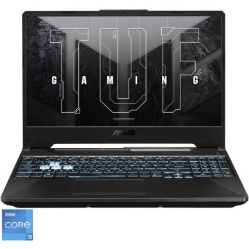 Laptop Gaming ASUS TUF F15 FX506HE cu procesor Intel® Core™ i5-11400H pana la 4.5 GHz, 15.6, Full HD, 144Hz, 16GB RAM DDR4, 1TB SSD, NVIDIA® GeForce RTX™ 3050 Ti 4GB, No OS, Graphite Black