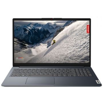 Laptop Lenovo IdeaPad 1 15AMN7 cu procesor AMD Ryzen™ 3 7320U pana la 4.10 GHz, 15.6, Full HD, 8GB, 512GB SSD, AMD Radeon™ 610M, No OS, Abyss Blue