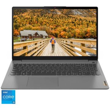 Laptop Lenovo IdeaPad 3 15ITL6 cu procesor Intel® Core™ i5-1155G7 pana la 4.5 GHz, 15.6, Full HD, 12GB DDR4, 512GB SSD, Intel® Iris® Xe Graphics, No OS, Arctic Grey