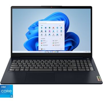 Laptop Lenovo IdeaPad 3 15ITL6 cu procesor Intel® Core™ i5-1155G7 pana la 4.5 GHz, 15.6, Full HD, 8GB DDR4, 256GB SSD, Intel® UHD Graphics, Windows 11 Home, Abyss Blue