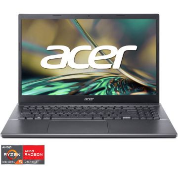Laptop Acer Aspire 5 A515-47 cu procesor AMD Ryzen™ 5 5625U pana la 4.30 GHz, 15.6, Full HD, 8GB, 512GB SSD, AMD Radeon™ Graphics, NO OS, Iron