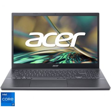Laptop Acer Aspire 5 A515-57 cu procesor Intel® Core™ i7-1255U pana la 4.70 GHz, 15.6, Full HD, IPS, 16GB, 1TB SSD, Intel® Iris® Xe Graphics, NO OS, Iron
