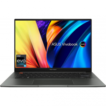 Laptop ASUS Vivobook S 14X S5402ZA(EVO)-M9031, Intel Core i5-12500H, 14.5inch, RAM 16GB, SSD 512GB, Intel Iris Xe Graphics, Windows 11 Home, Midnight Black