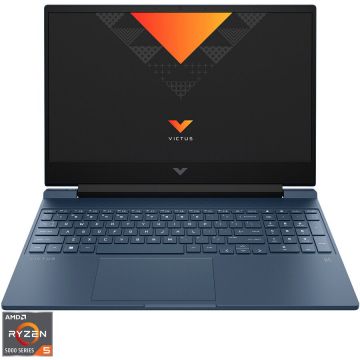 Laptop Gaming HP VICTUS 15-fb0009nq cu procesor AMD Ryzen 5 5600H, 15.6, Full HD, 16GB, 512GB SSD, Nvidia GeForce RTX 3050 Ti 4GB, Free DOS, Performance Blue
