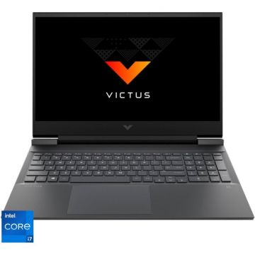 Laptop Gaming HP Victus 16-d1001nq cu procesor Intel® Core™ i7-12700H pana la 4.70 GHz, 16.1'', Full HD, IPS, 144Hz, 16GB DDR5, 1TB SSD, NVIDIA® GeForce RTX 3060 6GB GDDR6, Free DOS, Mica Silver