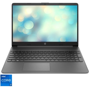 Laptop HP 15s-fq2032nq cu procesor Intel® Core™ i7-1165G7 (12M Cache, up to 4.70 GHz) 15.6 FHD, 16GB, 512GB SSD, Intel® Iris® Xe Graphics, Gri