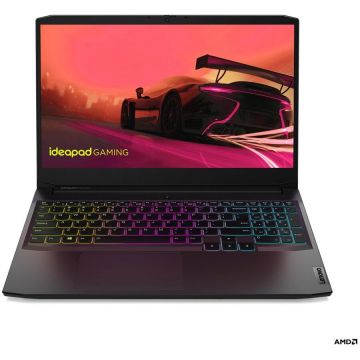 Laptop Lenovo IdeaPad Gaming 3 15ACH6, 15.6 FHD, procesor AMD Ryzen 7 5800H, 8GB RAM, 512GB SSD, nVidia GeForce GTX 1650, Windows 10 Home, Shadow Black