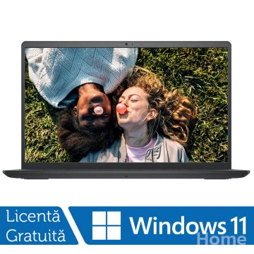 Laptop Nou Dell Inspiron 3511, Intel Core Gen a 11-a i7-1165G7 2.80-4.70GHz, 16GB DDR4, 256GB SSD + 1TB HDD, 15.6 Inch Full HD, Tastatura Numerica, Touchscreen, Webcam